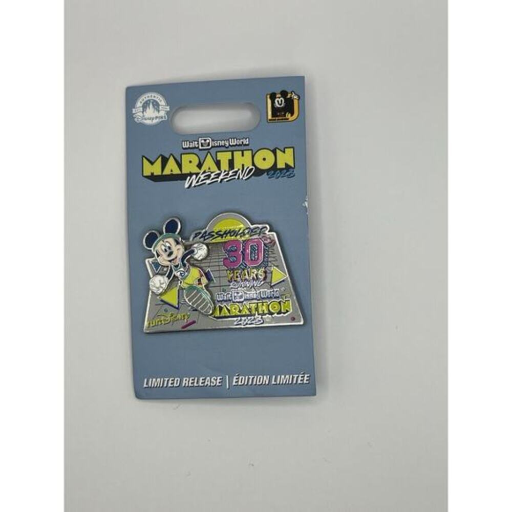 Disney 30 Years Of Running Marathon Weekend 2023 Passholder Pin LR New